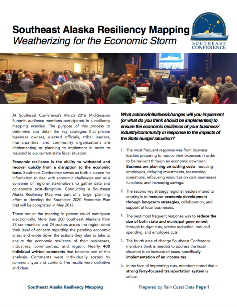 Southeast Alaska Resiliency Mapping