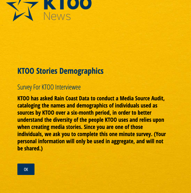 Source Audit for KTOO Public Media